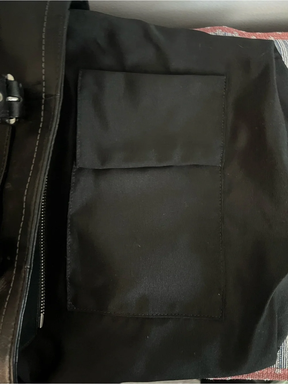 Coach Hampton 2006 Vintage Black Leather Tote Shoulder Bag Y2K